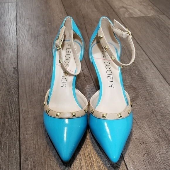 Sole Society Anneke Studded Strapy Pumps - Picture 3 of 9